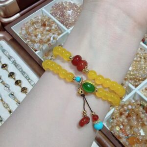 2026年新款淡水水晶招财天然转运招桃花手链